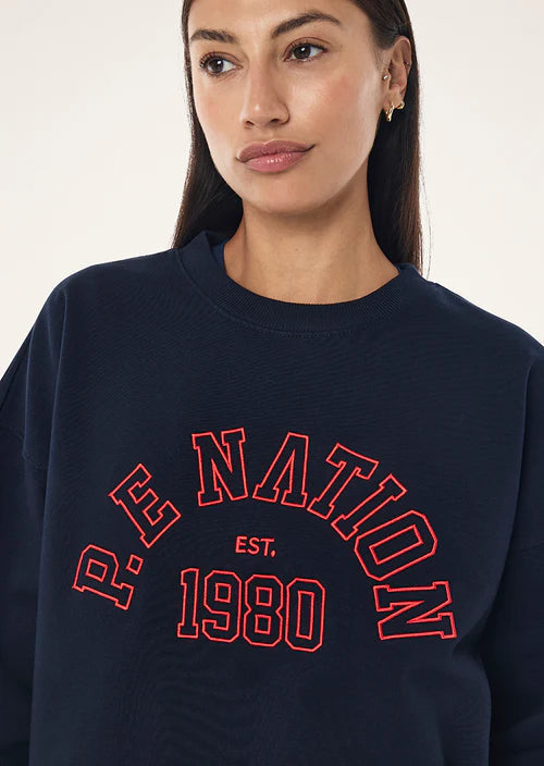 Established Oversized Sweat - Dark Navy P.E Nation