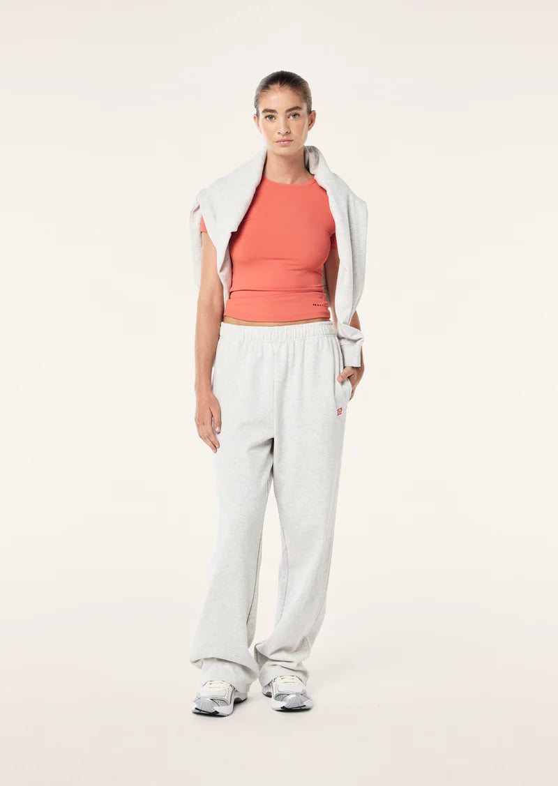 Eastside Trackpant - Grey Marle P.E Nation at cloth in Brick 