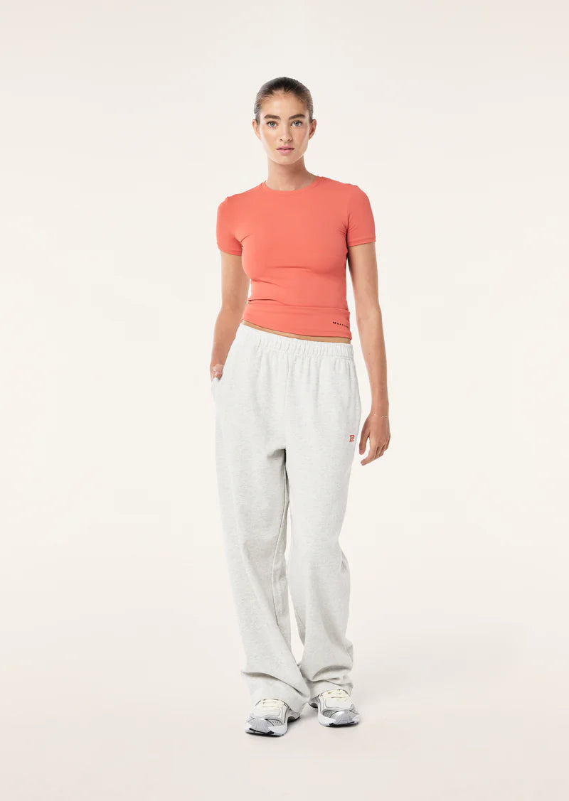 Eastside Trackpant - Grey Marle P.E Nation at cloth in Brick  03