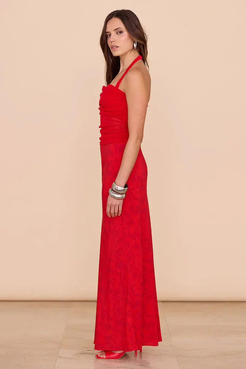 Ember Bias Skirt - Chilli Sovere