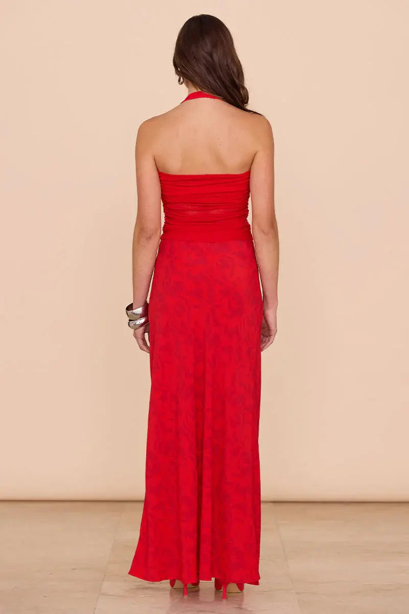 Ember Bias Skirt - Chilli Sovere