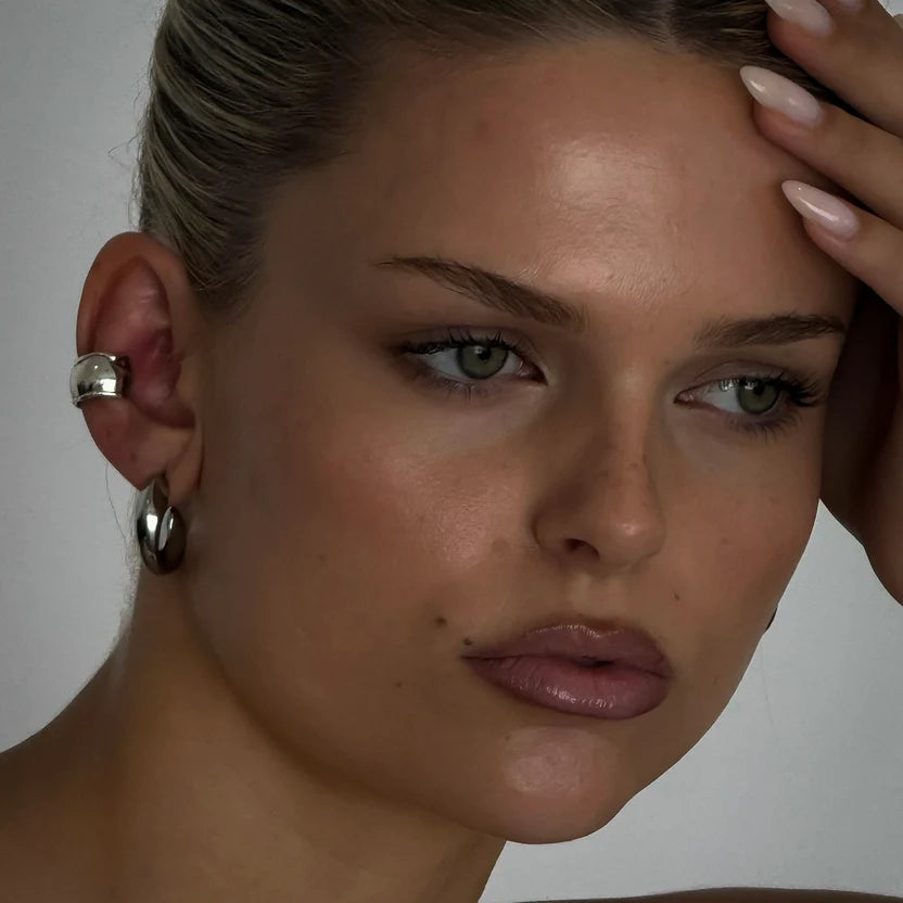Mila Chunky Ear Cuff - Silver