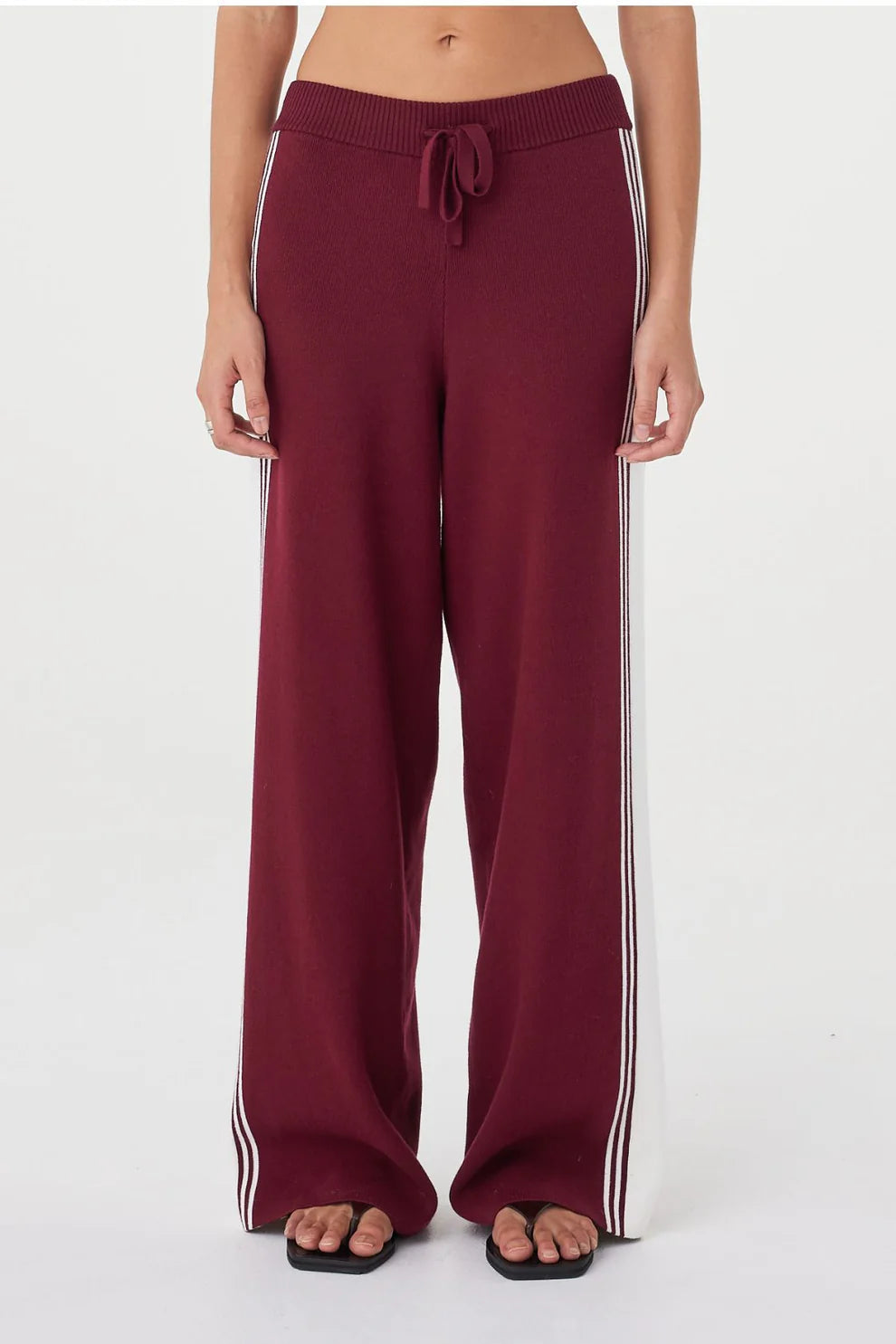Emery Pant - Merlot and Cream Arcaa