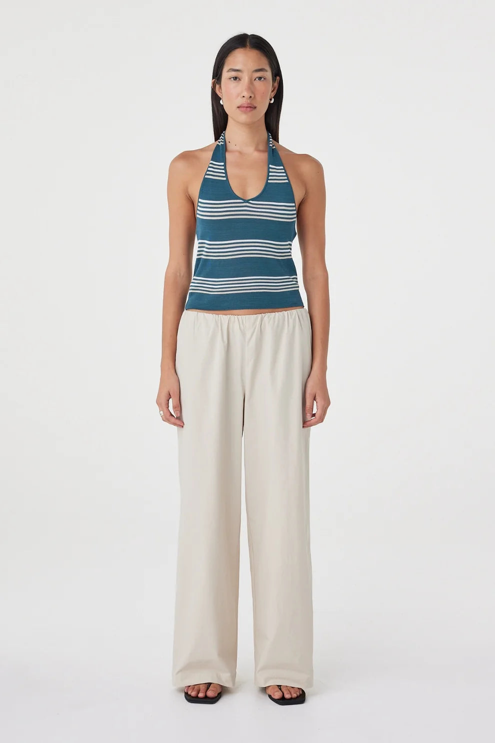 Nuri Top - Teal Stripe Arcaa