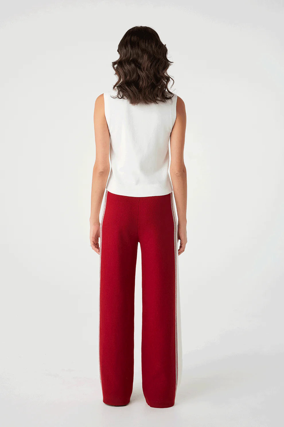 Finley Button Up Vest - Cream Arcaa At Cloth In Brick 04