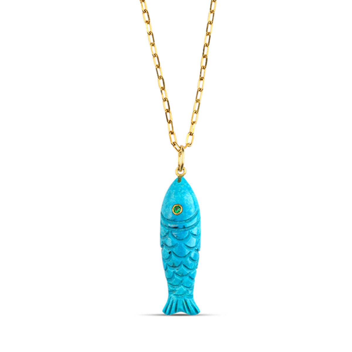 Sardina Carved Turquoise Pendant Carly Paiker