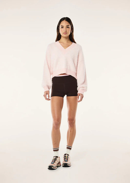 Greenpoint V Neck Knit - Chalk Pink P.E Nation
