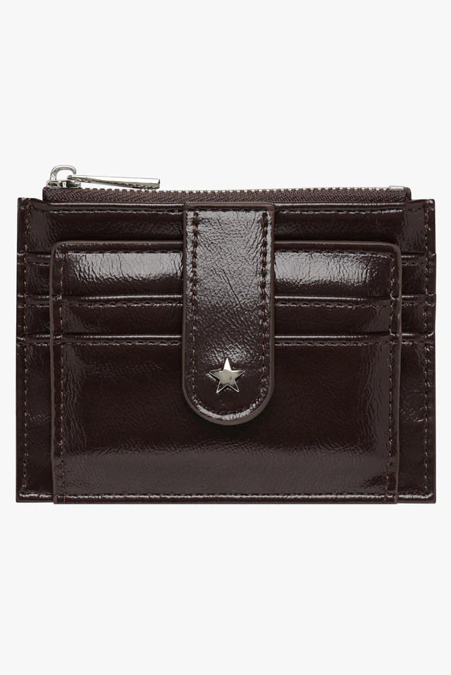 Daisy Card Wallet - Espresso Georgia Mae