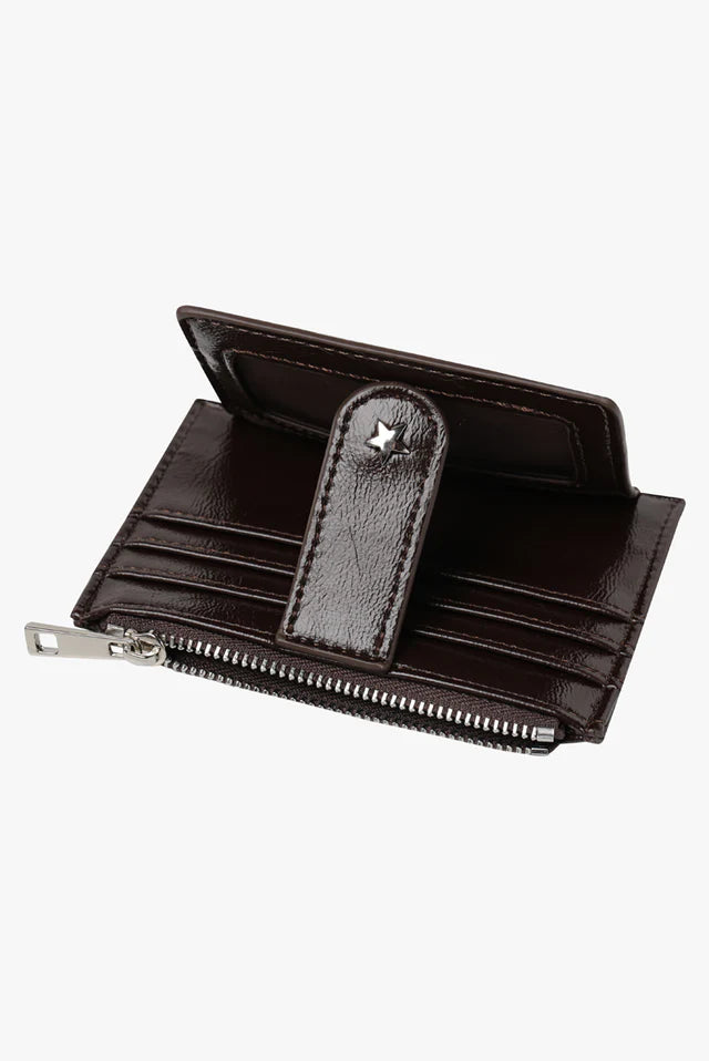 Daisy Card Wallet - Espresso Georgia Mae