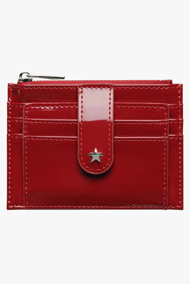 Daisy Card Wallet - Patent Cherry Georgia Mae