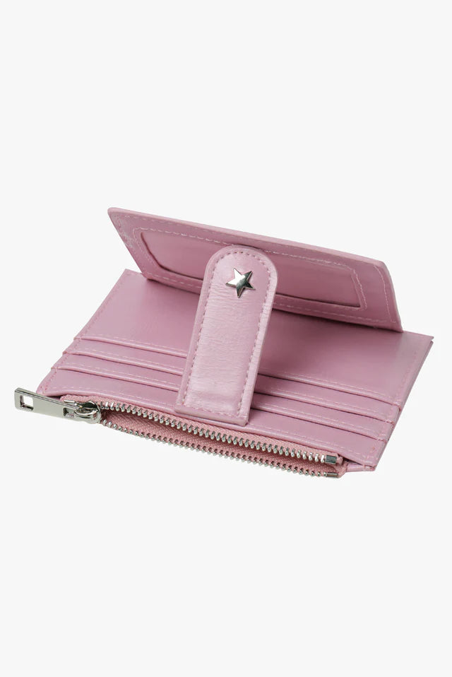 Daisy Card Wallet - Crinkle Lilac Georgia Mae