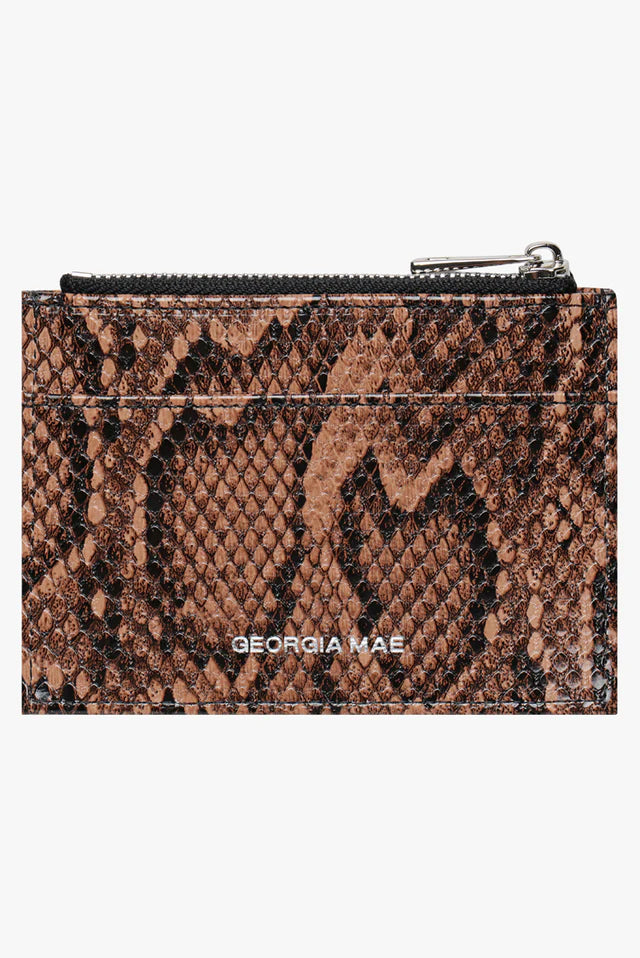 Daisy Card Wallet - Snakeskin Georgia Mae