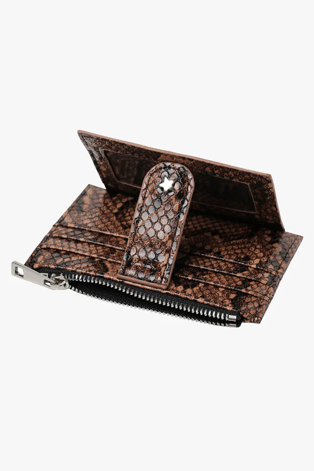 Daisy Card Wallet - Snakeskin Georgia Mae