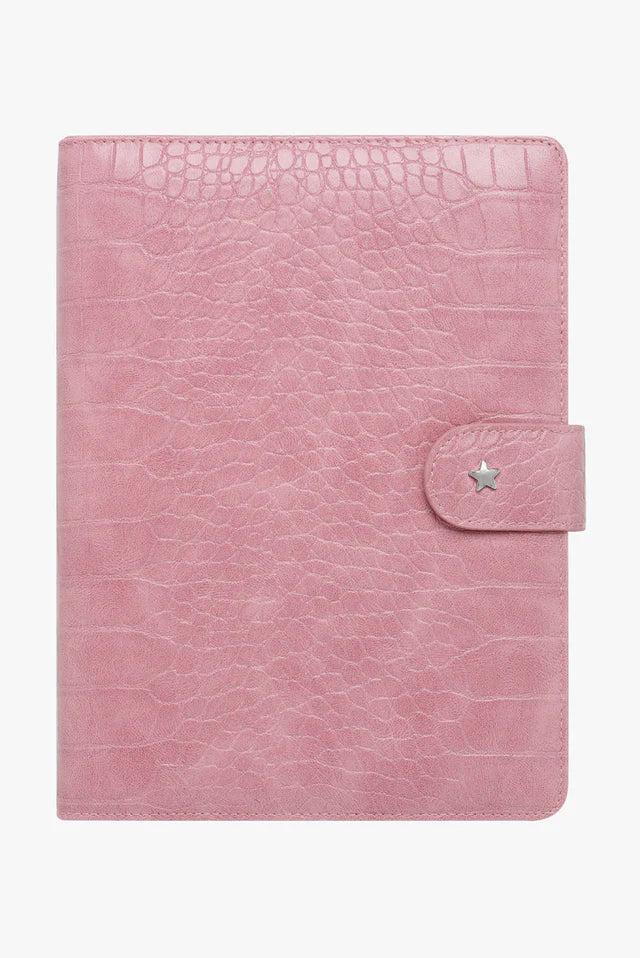 Mara A5 Planner Cover - Pink Croc Georgia Mae