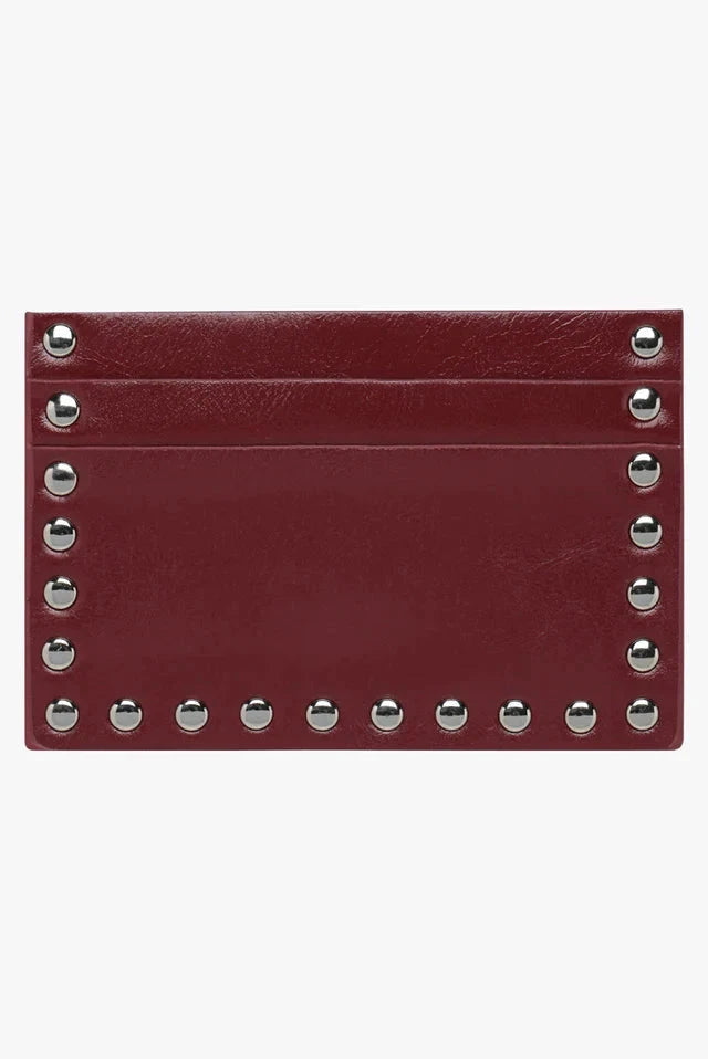 Rae Stud Card Wallet - Burgundy (Copy) Georgia Mae