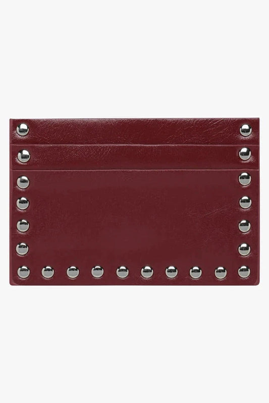 Rae Stud Card Wallet - Burgundy (Copy) Georgia Mae