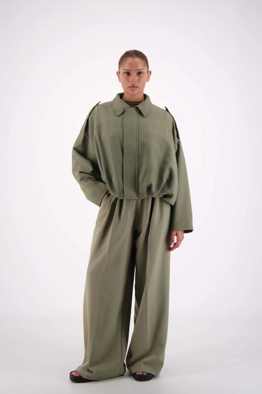 Gigi Bomber Jacket - Sage Jasmine Alexa