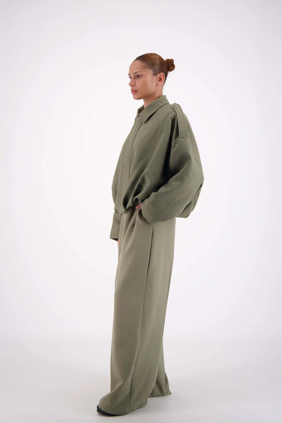 Gigi Bomber Jacket - Sage Jasmine Alexa