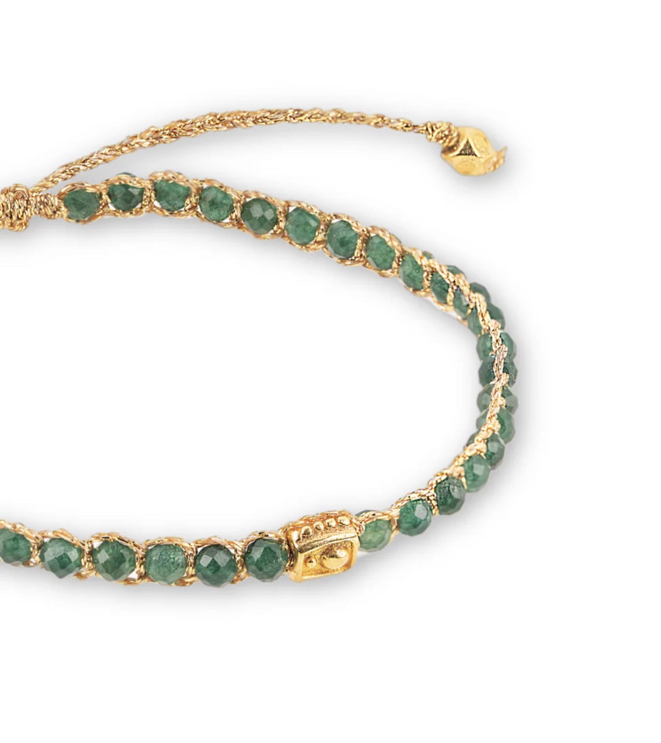Green Emerald Crystal Gemstone Bracelet - May Birthstone Nusands