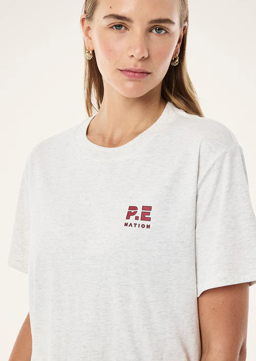 Heads Up 2.0 Tee - Snow Marle P.E Nation