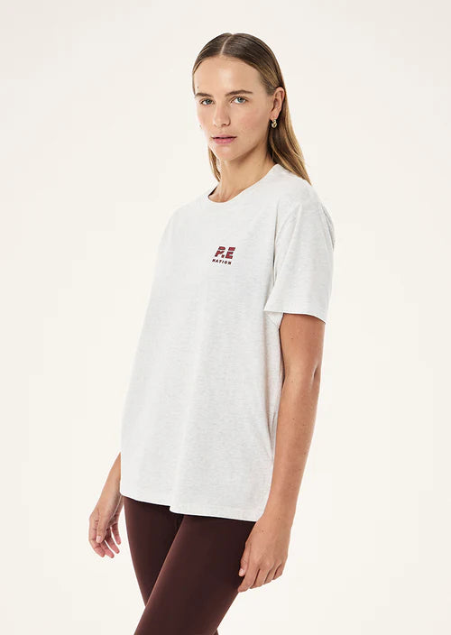 Heads Up 2.0 Tee - Snow Marle P.E Nation