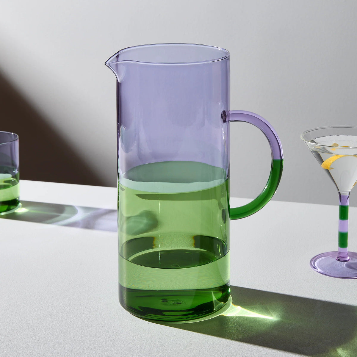 Two Tone Pitcher - Lilac + Green Fazeek