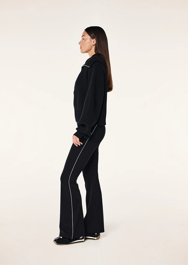 High Season Zip Neck - Black P.E Nation