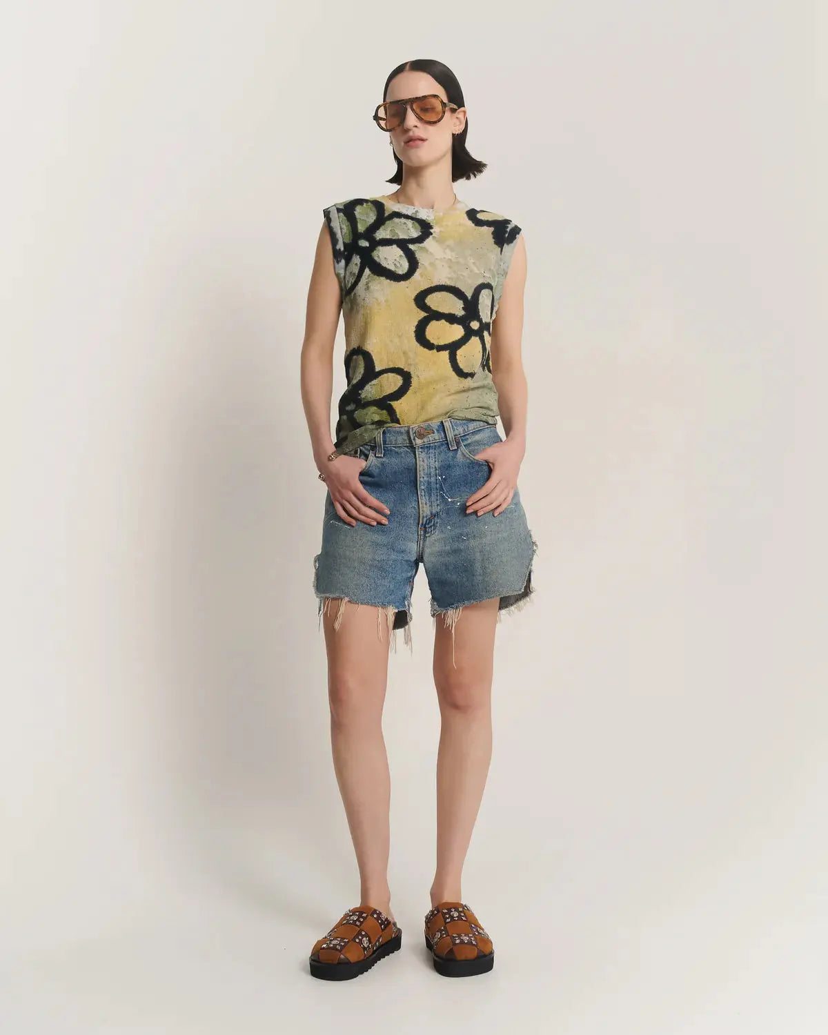 Hand Dyed Hemp Flower Tank The Tales