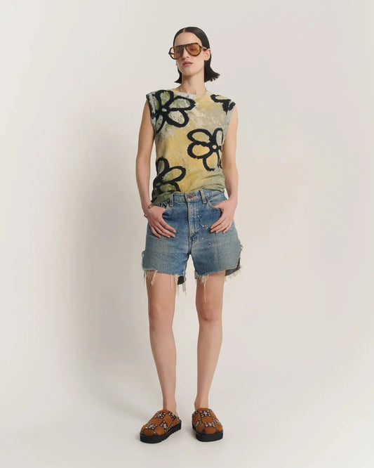 Hand Dyed Hemp Flower Tank The Tales