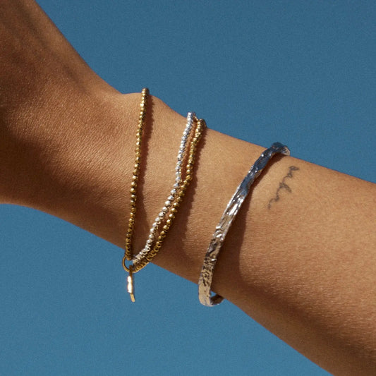 Helios Silver Cuff Bracelet Arms of Eve