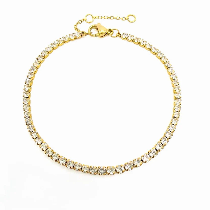 Sofira Tennis Bracelet - Gold Zaya Collective