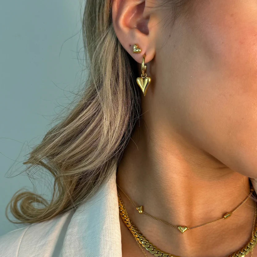 Maya Heart Earrings Zaya Collective