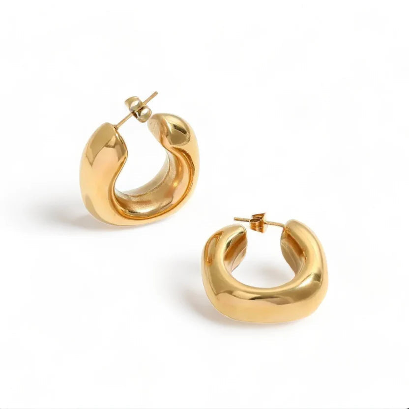 Impero Hoop Earrings - Gold Zaya Collective