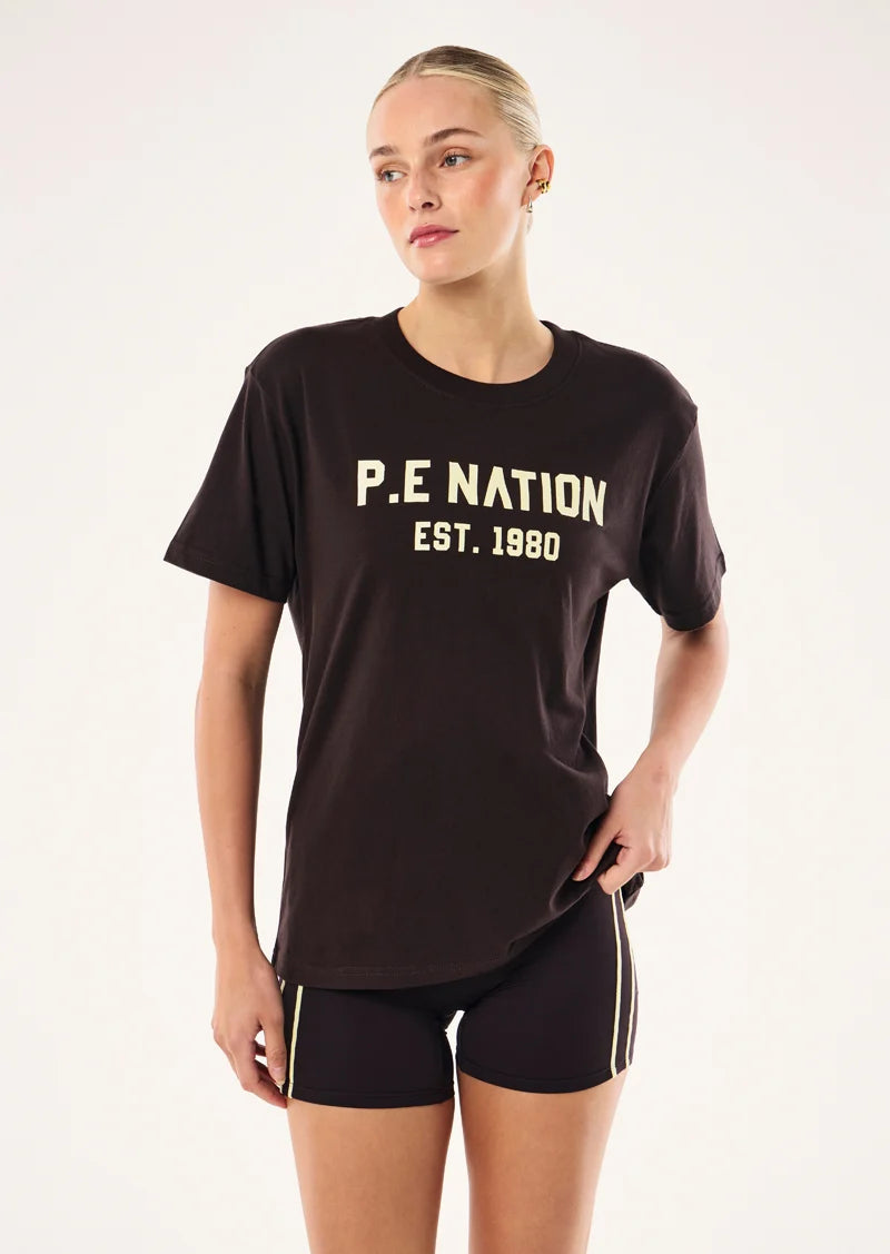 Infinity Relaxed Tee - Black Bean P.E Nation