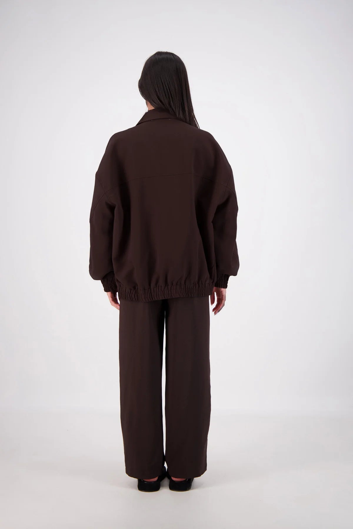 Ischia Bomber Jacket - Dark Brown Jasmine Alexa