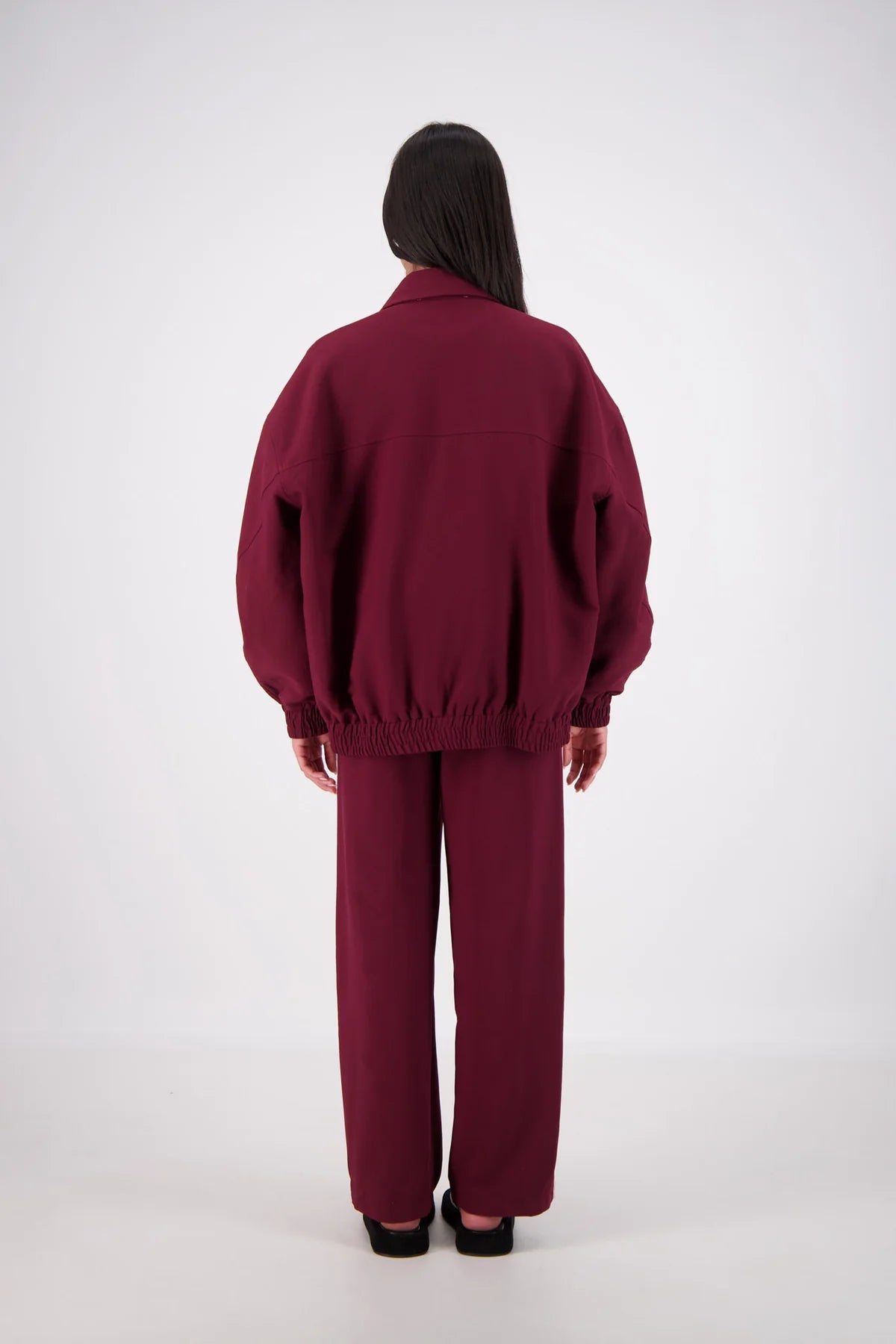 Ischia Bomber Jacket - Plum Jasmine Alexa