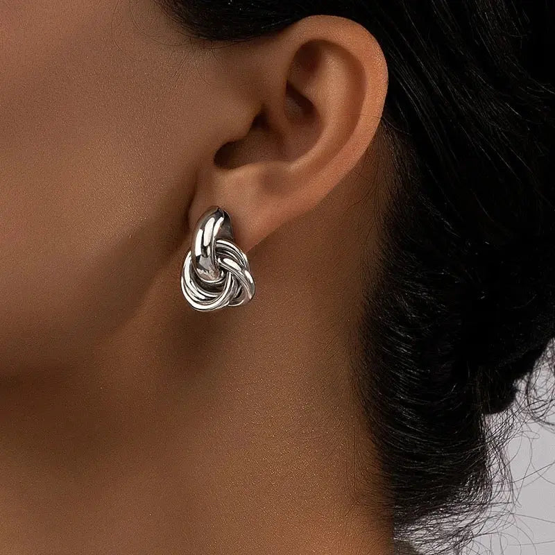 Kyra Earrings - Silver Zaya Collective