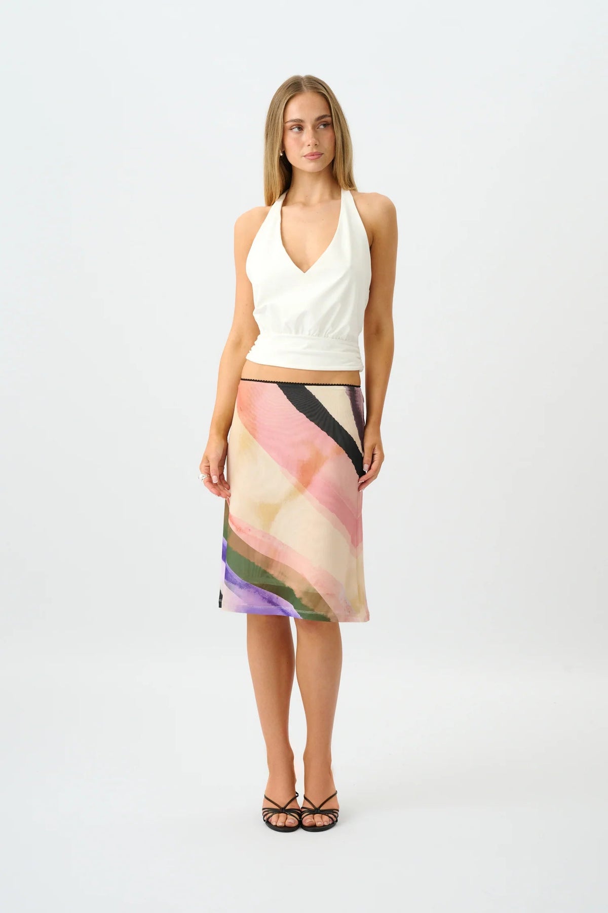 Midi Skirt - Wave With Harper Lu