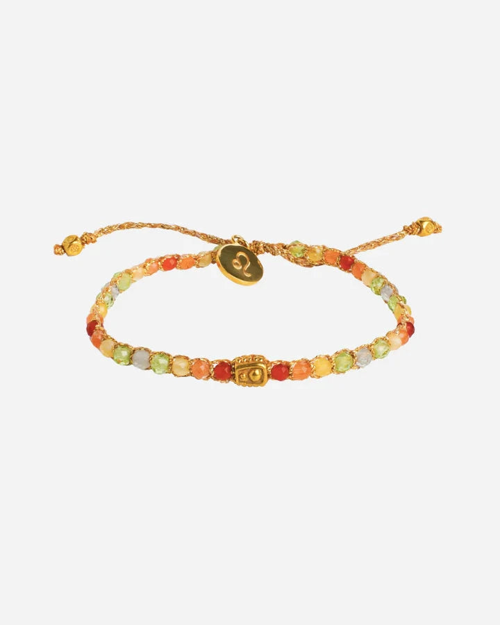 Leo Crystal Zodiac Gemstone Bracelet Nusands