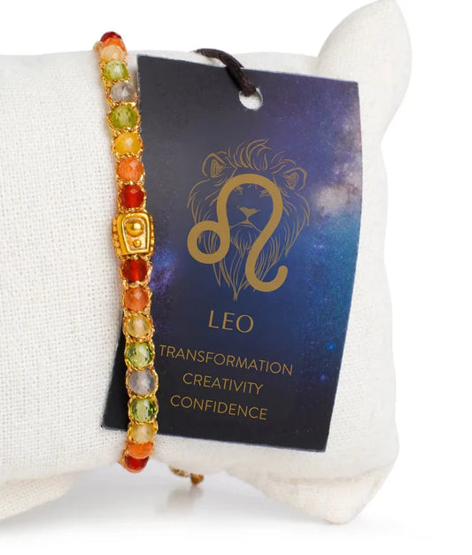 Leo Crystal Zodiac Gemstone Bracelet Nusands