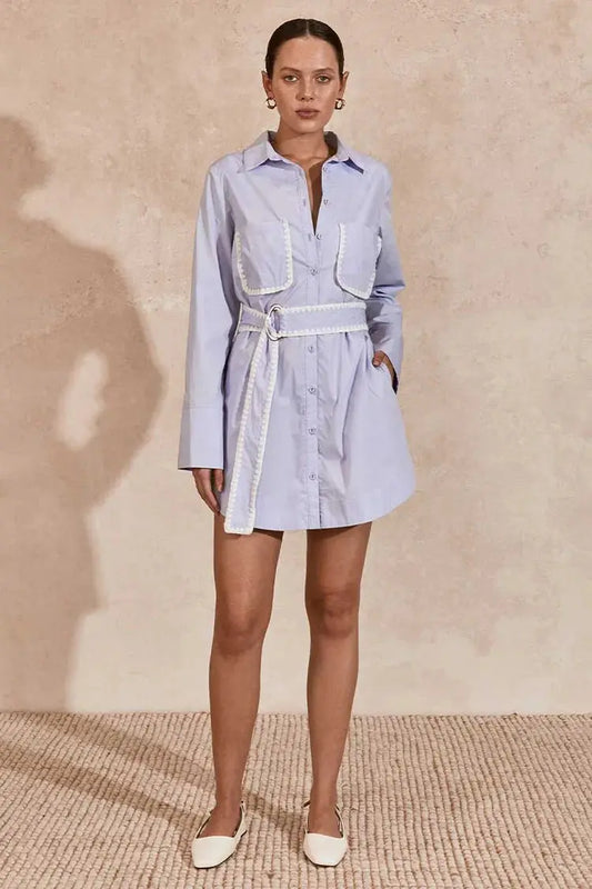 Lisle Mini Shirt Dress Mon Renn