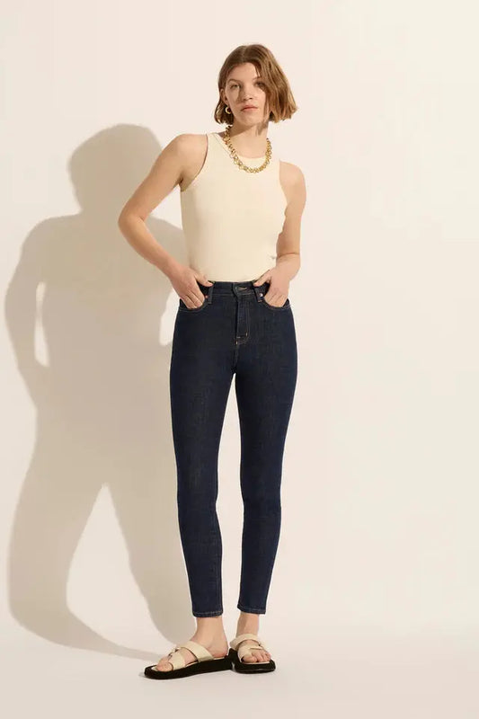 Lucy High Rise Relaxed Skinny Jean Stellar Outland Denim