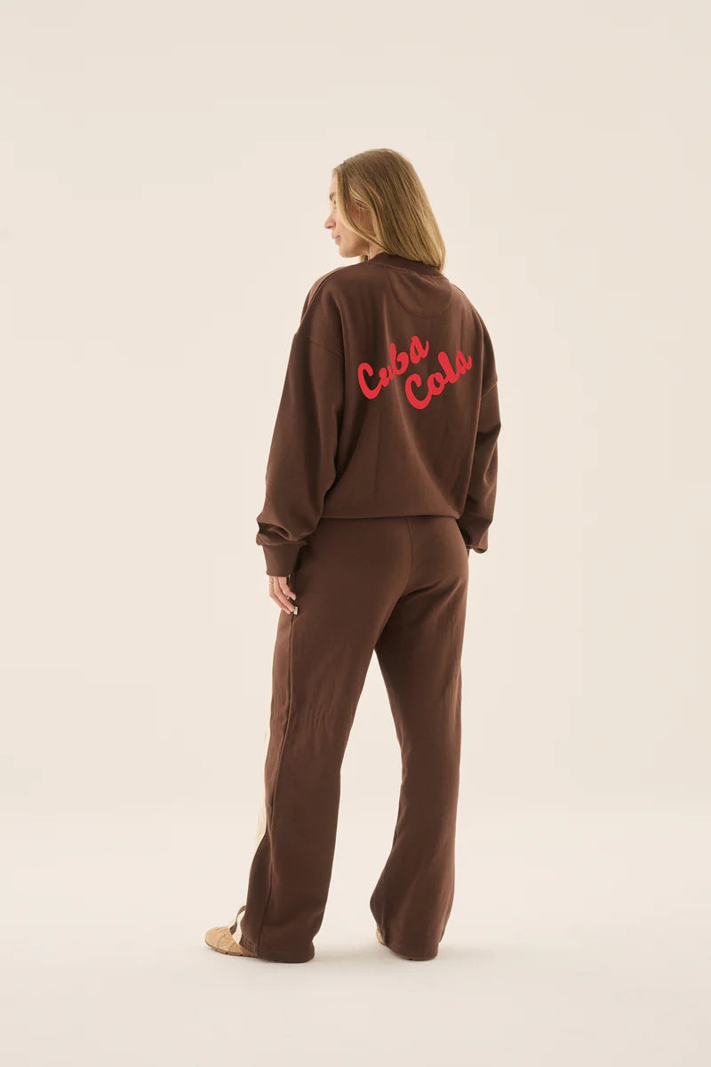 Cuba Cola Sweatshirt - Dark Chocolate Araminta James