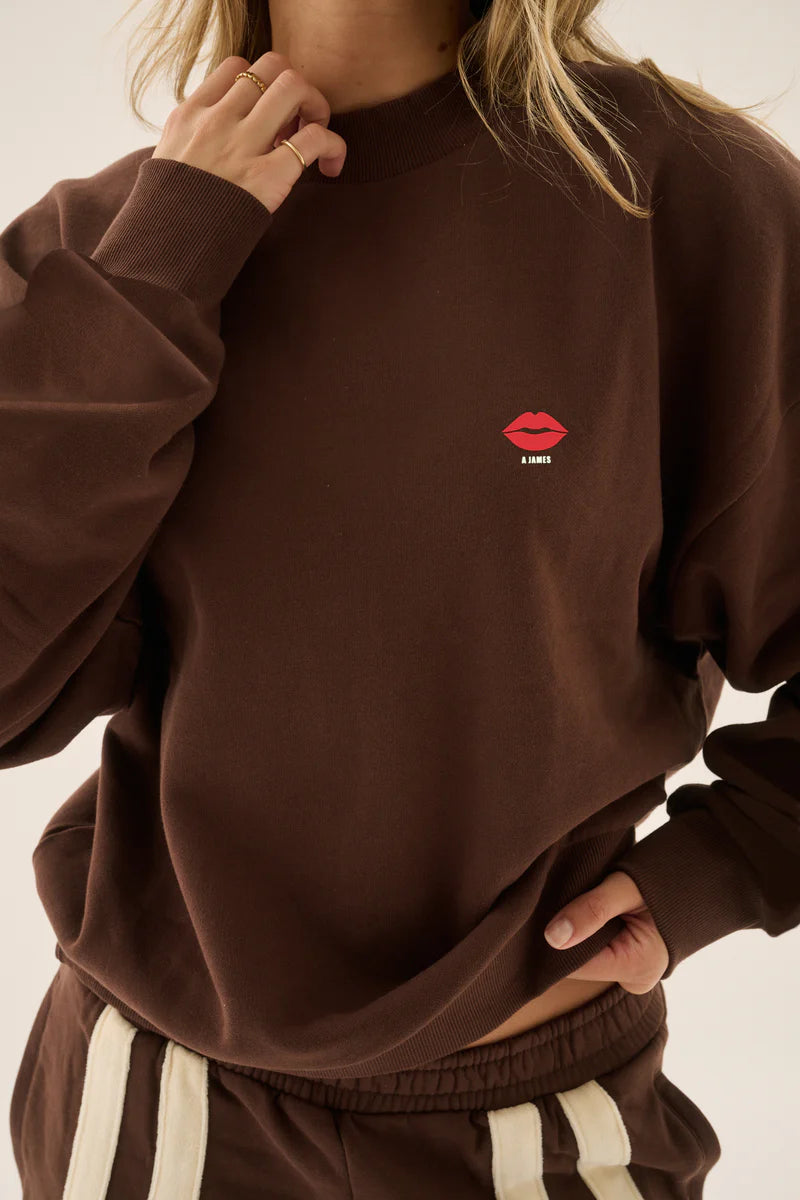 Cuba Cola Sweatshirt - Dark Chocolate Araminta James