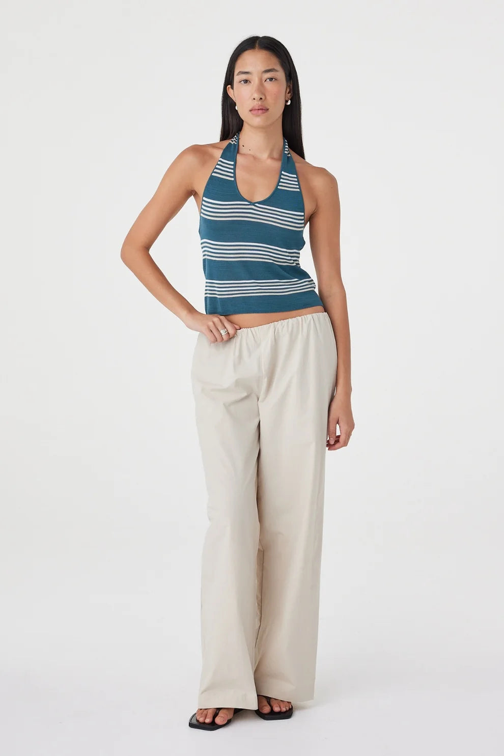 Nuri Top - Teal Stripe Arcaa