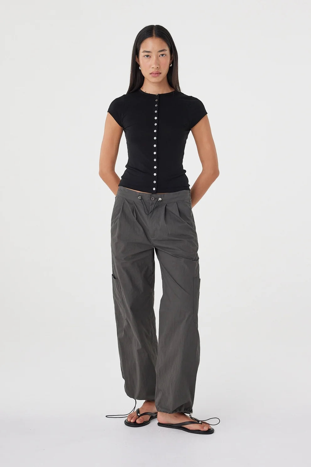 Addie Pant - Charcoal Arcaa
