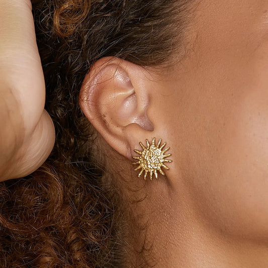 Magnolia Gold Earrings Arms of Eve