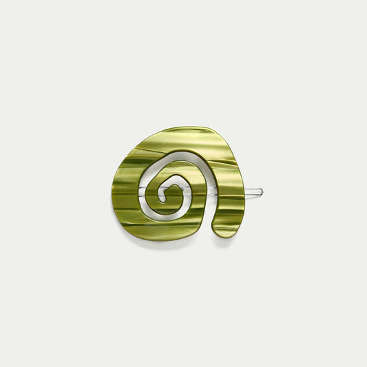 Swirl Tige Boucle Hair Clip - Matcha Kitty Paloma