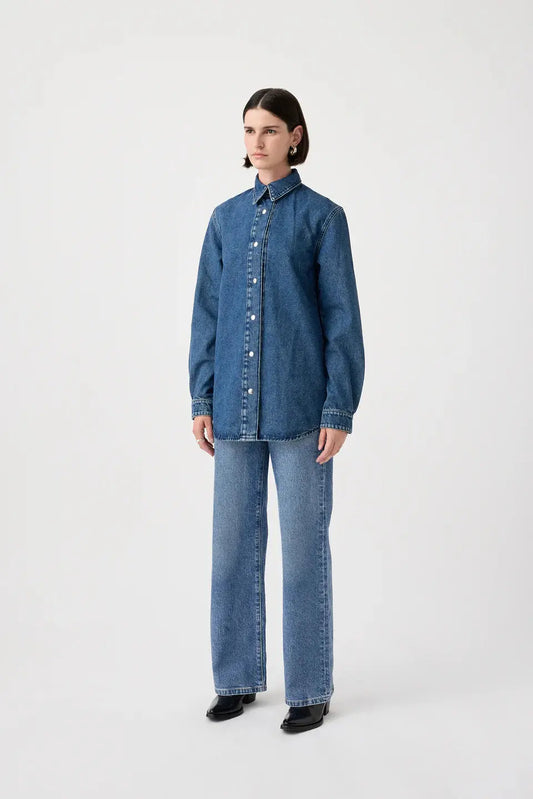 Matisse Long Sleeve Shirt - Dusk Outland Denim