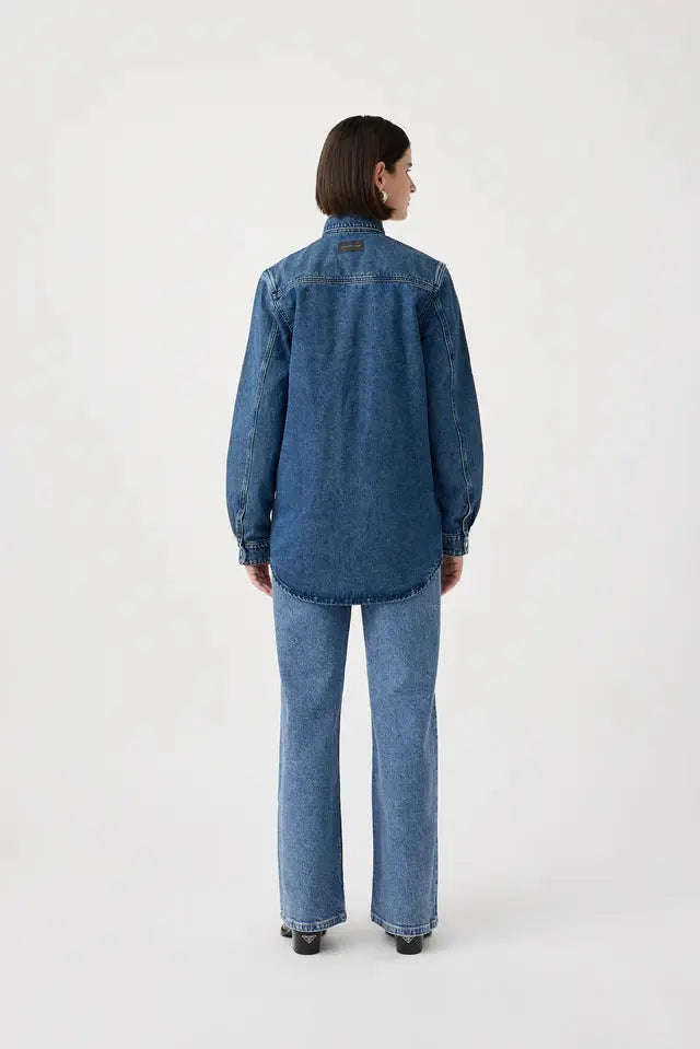Matisse Long Sleeve Shirt - Dusk Outland Denim